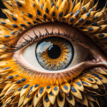 Grafika cyfrowa / sztuka generowana cyfrowo zatytułowany „Catching an eye” autorstwa Simon Dara, Oryginalna praca, Obraz gen…
