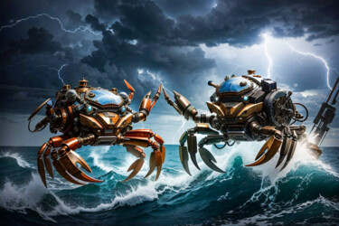 Цифровое искусство под названием "Steamer crab #2" - Simon Dara, Подлинное произведение искусства, Изображение, сгенерирован…