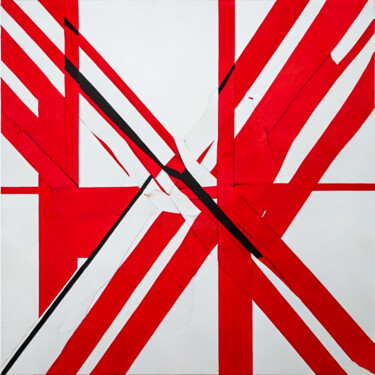 Arts numériques intitulée "Not a flag" par Simon Dara, Œuvre d'art originale, Image générée par l'IA