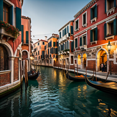 Digital Arts titled "Canals, canals, can…" by Simon Dara, Original Artwork, AI generated image
