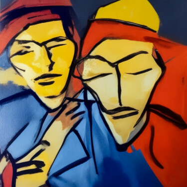 Arte digital titulada "Tina and Johnny" por Simon Dara, Obra de arte original, Imagen generada por IA