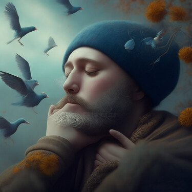 Digitale Kunst getiteld "Dream on" door Simon Dara, Origineel Kunstwerk, AI gegenereerde afbeelding