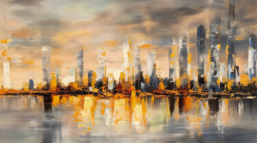 Digital Arts titled "Cityscape #9*" by Simon Dara, Original Artwork, AI generated image