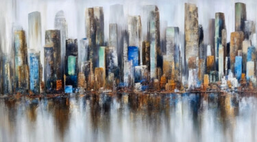 Digital Arts titled "Cityscape #14" by Simon Dara, Original Artwork, AI generated image
