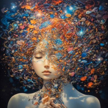 Digital Arts titled "An unconscious mind…" by Simon Dara, Original Artwork, AI generated image