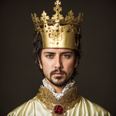 Digitale Kunst mit dem Titel "Richard II (photogr…" von Simon Dara, Original-Kunstwerk, KI-generiertes Bild
