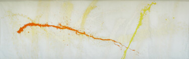 Malerei mit dem Titel "Orange Yellow Cream" von Simon Findlay, Original-Kunstwerk, Acryl