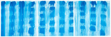Картина под названием "Blue Clouds Blue" - Simon Findlay, Подлинное произведение искусства, Акрил