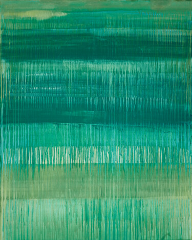 Painting titled "Green" by Simon Findlay, Original Artwork, Acrylic