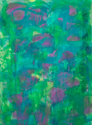 Painting titled "Mountain Flowers" by Simon Findlay, Original Artwork, Acrylic