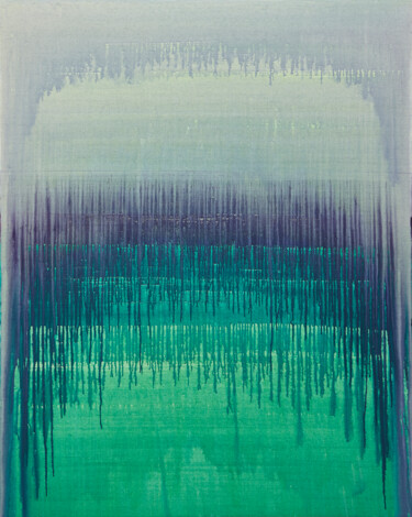 Картина под названием "Lavender Arc Over G…" - Simon Findlay, Подлинное произведение искусства, Акрил
