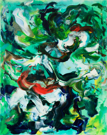 Картина под названием "Lots Of Fish, All S…" - Simon Findlay, Подлинное произведение искусства, Масло