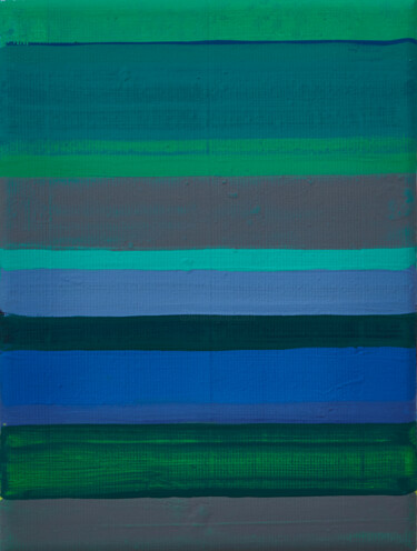 Malerei mit dem Titel "Horizontal lines 6" von Simon Findlay, Original-Kunstwerk, Acryl