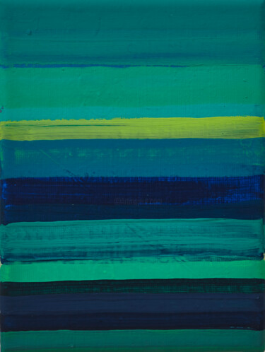 Malarstwo zatytułowany „Horizontal Lines 9” autorstwa Simon Findlay, Oryginalna praca, Akryl