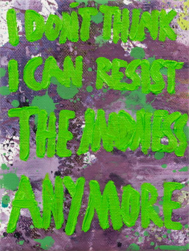 Pintura intitulada "I Don’t Think I Can…" por Simon Findlay, Obras de arte originais, Óleo
