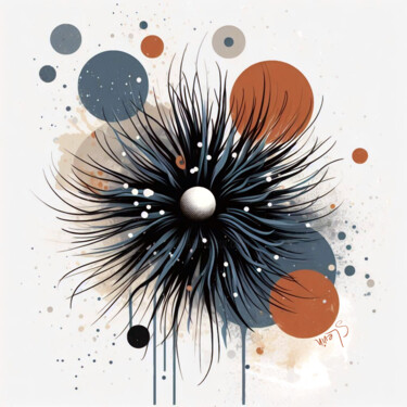 Digital Arts με τίτλο "salt water anemone" από Simon Levin, Αυθεντικά έργα τέχνης, Εικόνα που δημιουργήθηκε με AI