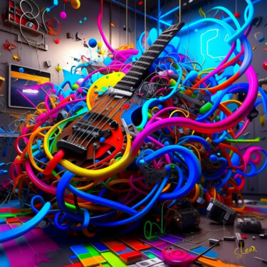 Digital Arts titled "epic song with dram…" by Simon Levin, Original Artwork, Digital Painting