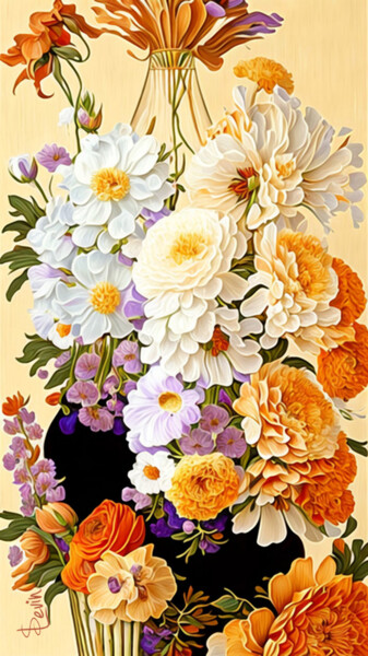 Digital Arts titled "carnation" by Simon Levin, Original Artwork, Digital Painting