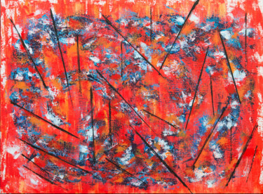 Painting titled "Dispersion" by Simon Quinchez, Original Artwork, Acrylic