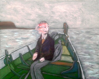 Pintura intitulada "boat trip" por Simon Taylor, Obras de arte originais