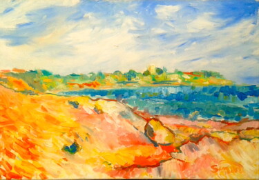 Painting titled "spanish coast" by Simon Taylor, Original Artwork