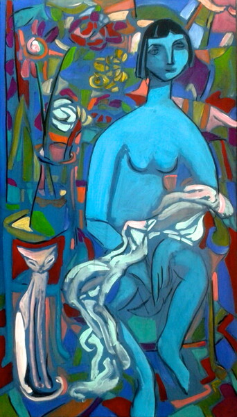 Peinture intitulée "towel" par Simon Taylor, Œuvre d'art originale, Acrylique