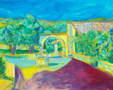 Painting titled "Sicily house" by Simon Taylor, Original Artwork