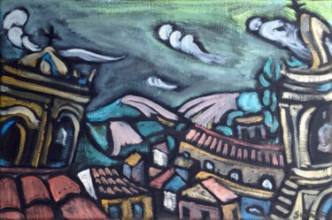 Painting titled "palazzolo 2" by Simon Taylor, Original Artwork, Acrylic
