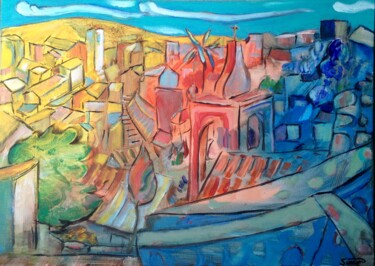 Painting titled "palazzolo 4" by Simon Taylor, Original Artwork, Acrylic