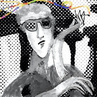 Цифровое искусство под названием "smoker 4" - Simon Taylor, Подлинное произведение искусства, Цифровая живопись