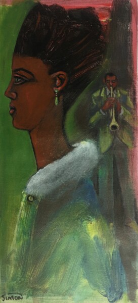 Painting titled "serenade" by Simon Taylor, Original Artwork, Acrylic