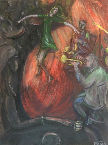 Pittura intitolato "dancer" da Simon Taylor, Opera d'arte originale, Acrilico