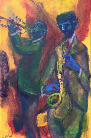Painting titled "jazz 21" by Simon Taylor, Original Artwork, Acrylic