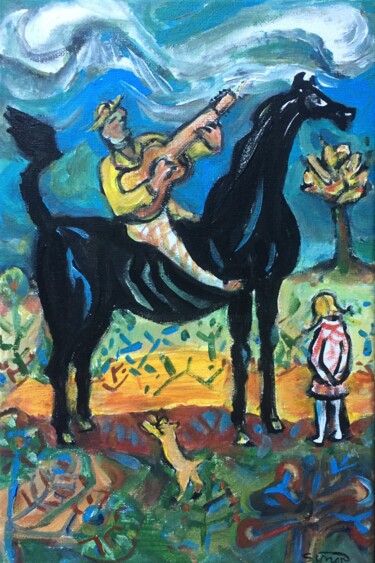 Painting titled "song 18" by Simon Taylor, Original Artwork, Acrylic