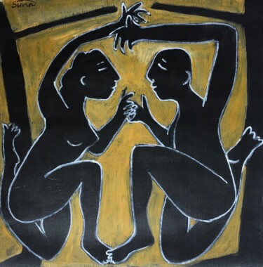 Pintura intitulada "dance 7" por Simon Taylor, Obras de arte originais, Acrílico