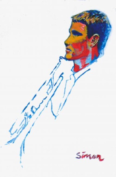 Painting titled "Chet" by Simon Taylor, Original Artwork