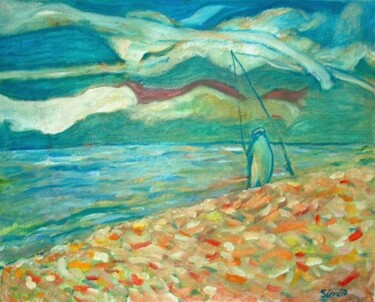 Картина под названием "Spanish fisherman" - Simon Taylor, Подлинное произведение искусства
