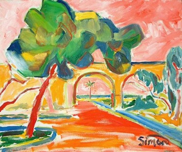 Painting titled "Spanish Bridge1" by Simon Taylor, Original Artwork