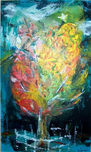 Painting titled "The Tree" by Simon Taylor, Original Artwork