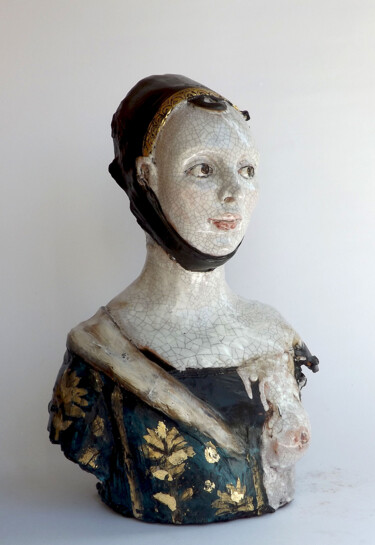 Sculpture titled ""Fanciulla"" by Simona Barreca, Original Artwork, Ceramics