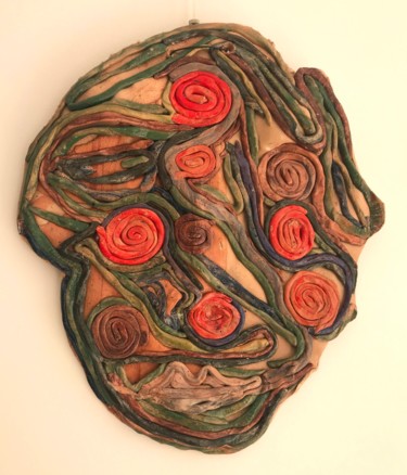 Sculpture titled "The emotional one" by Simona Pavlova, Original Artwork, Clay