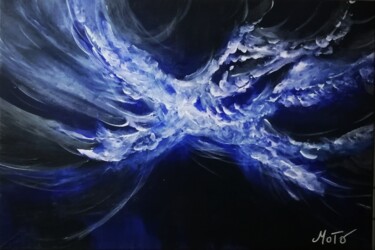 Schilderij getiteld "Heaven Wind" door Simona Rossi (MoTó), Origineel Kunstwerk, Acryl