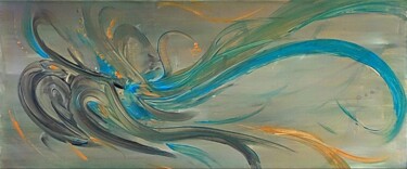 Painting titled "AIR OF FREEDOM" by Simona Rossi (MoTó), Original Artwork, Acrylic