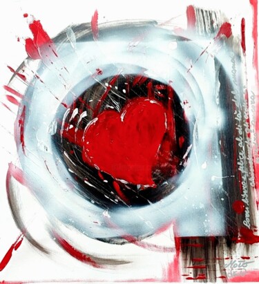 Painting titled "My Love" by Simona Rossi (MoTó), Original Artwork, Acrylic Mounted on Plexiglass