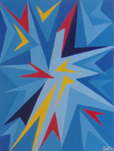 Pintura titulada "Estrella" por Sdh, Obra de arte original, Oleo