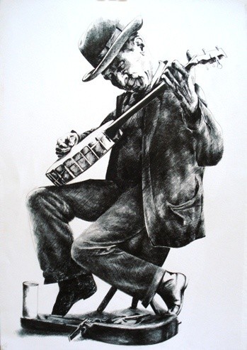 Painting titled "music" by Simona Timofei, Original Artwork