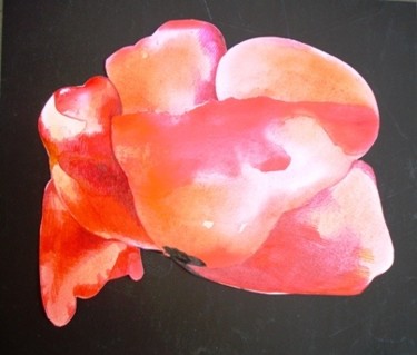Painting titled "poppy4" by Simona Timofei, Original Artwork