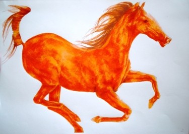 Painting titled "orange" by Simona Timofei, Original Artwork