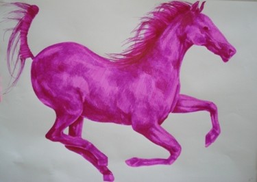 Painting titled "purple" by Simona Timofei, Original Artwork
