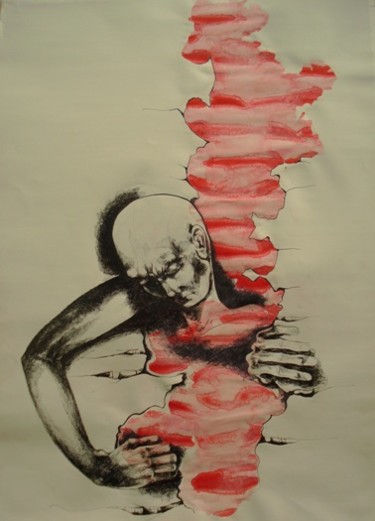 Painting titled "escape" by Simona Timofei, Original Artwork